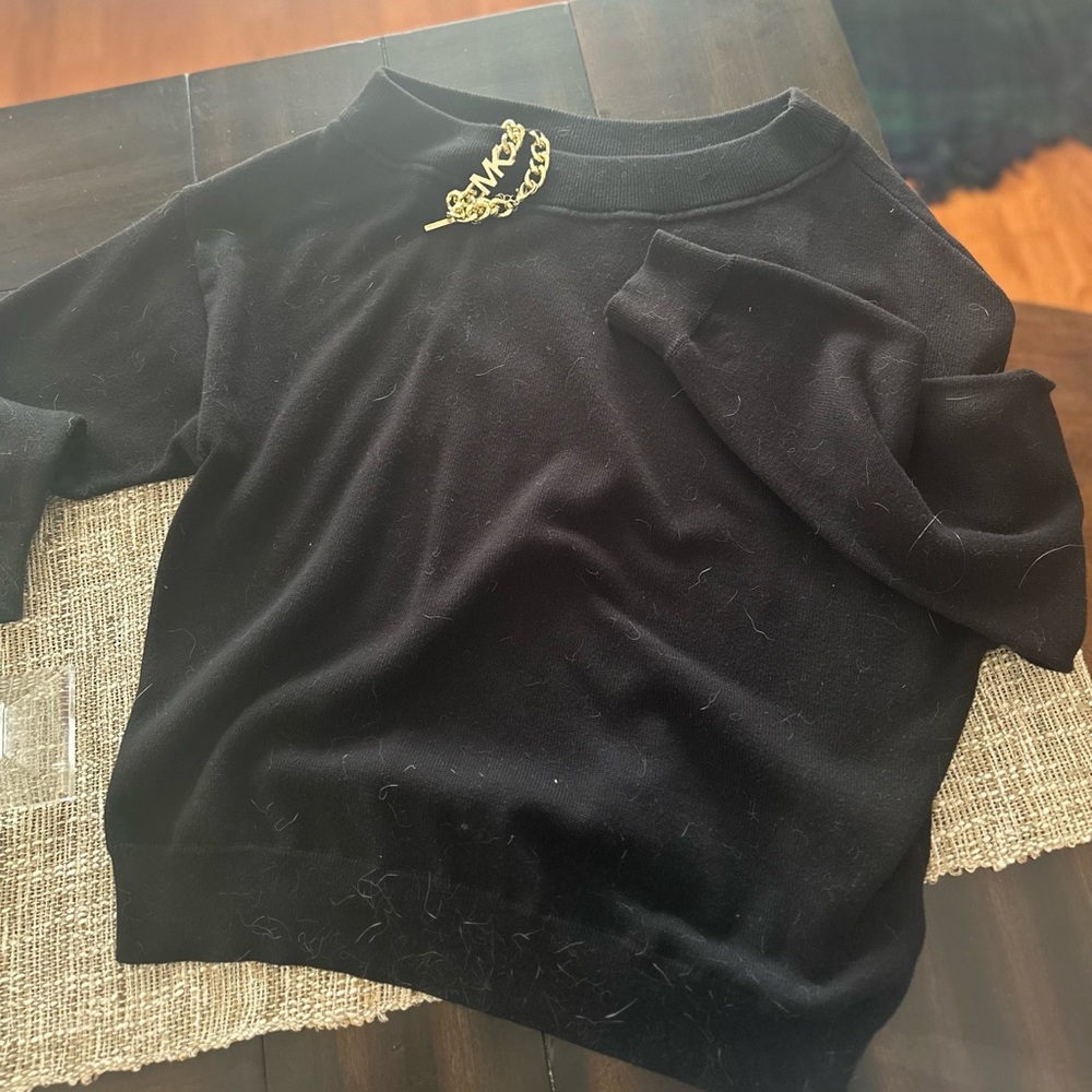 UEC Michael Kors Oversized logo chain sweater